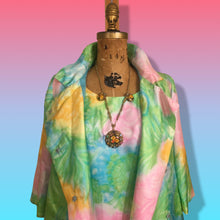 Load image into Gallery viewer, 60’s Shift Dress and Coat Set by I. Magnin Pastel Floral Pink Blue Crystal Buttons