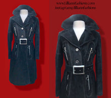 Load image into Gallery viewer, Suede 60’s 70’s Vintage Tailored Couture Coat Made in Spain
