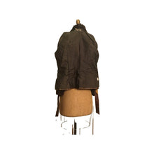 Load image into Gallery viewer, 70s Patchwork Leather Jacket Fur Trim Short Fit Flare Belted Boho Hipster Hippy Fitted