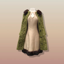 Load image into Gallery viewer, 60’s Vintage LIlli Ann Coat Dress Set Green Tapestry and Raw Silk Brocade