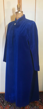 Load image into Gallery viewer, Royal Blue 50s Velvet Rhinestone Opera Coat Overcoat Full Length Flexible Sizing