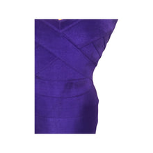 Load image into Gallery viewer, 80’s 90’s Purple Bandage Tadashi Dress Fitted