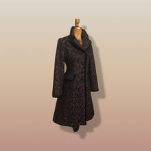 Load image into Gallery viewer, 80s Lace Mesh Black Brown Steampunk Victorian Spring Light Coat