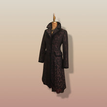Load image into Gallery viewer, 80s Lace Mesh Black Brown Steampunk Victorian Spring Light Coat