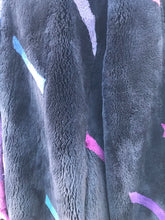 Load image into Gallery viewer, Zuki Luxury Sheared Beaver Purple Blue Black Fur Coat