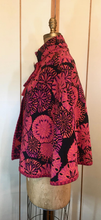 Load image into Gallery viewer, Women's Vintage Cape--60s 70s Red Embroidered Mod or Hippy Cape Poncho Tie Front Wool One Size Spring/Fall