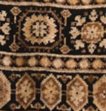 Load image into Gallery viewer, 60’s 70’s Tapestry Carpet Coat Hippy Russian Princess Natural Colors Gold Beige Coffee Tone with Shearling Trim Boho Chic Penny Lane