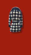 Load image into Gallery viewer, 60’s 70’s “Chess Board” Mosaic Intarsia Patchwork Mink Coat Leather Coat