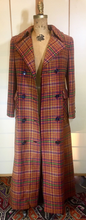 Load image into Gallery viewer, Vintage Plaid Calvin Plaid Full Length Couture Double Breasted Thick Wool S/M