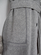 Load image into Gallery viewer, Hooded Princess Wool Pinup Vintage Fur Trimmed Coat S Fit Flare