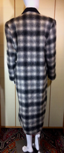 Load image into Gallery viewer, Christian Dior Plaid Coat-- Wool Velvet Coat Large 80s 90s Oversized Streetwear