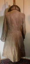 Load image into Gallery viewer, Suede Sheepskin Shearling Penny Lane Coat Princess Fit and Flare Almost Famous Small Boho Hippy Bohemian Made in England