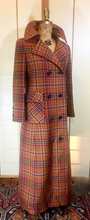 Load image into Gallery viewer, Vintage Plaid Calvin Plaid Full Length Couture Double Breasted Thick Wool S/M