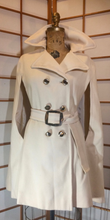 Load image into Gallery viewer, 60s Mod Cream Poncho Cape with Matching Belt Double Breasted Wool, Matching Mod Belt, Free Size Mad Men