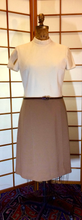 Load image into Gallery viewer, Vintage 1960s Lilli Ann Beige Classic Wool Knit Dress and Matching Coat Set M