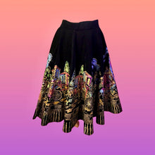 Load image into Gallery viewer, Vintage 50’s Iridescent Velvet Skirt “The Mariachi” Mint Rare Pinup Skirt