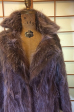 Load image into Gallery viewer, Reversible Pink Suede Fur Coat -Magenta Genuine Made In Paris, DEADSTOCK M/L Penny Lane Made in Paris Afghan Almost Famous
