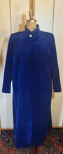 Load image into Gallery viewer, Royal Blue 50s Velvet Rhinestone Opera Coat Overcoat Full Length Flexible Sizing