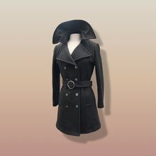 Load image into Gallery viewer, 60’s Vintage Two Tiered Military Coat Wool Long Short Two Length Zip Off