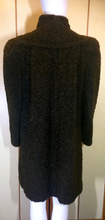 Load image into Gallery viewer, 40s Curly Wool Coat With Jeweled Clasp M/L Film Noir