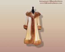 Load image into Gallery viewer, 60’s Camel Coat Printed Vicuna Fur Wool Cashmere Rare Collectible