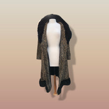 Load image into Gallery viewer, 60’s Vintage Lord and Taylor Coat   Leopard Ocelot Print with Genuine Fur Trim