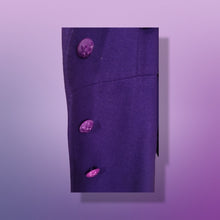 Load image into Gallery viewer, Purple Wool Cape Coat