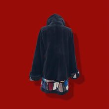 Load image into Gallery viewer, Fur Sheared Beaver Mondriaan Inspired carved intarsia coat Zuki Style