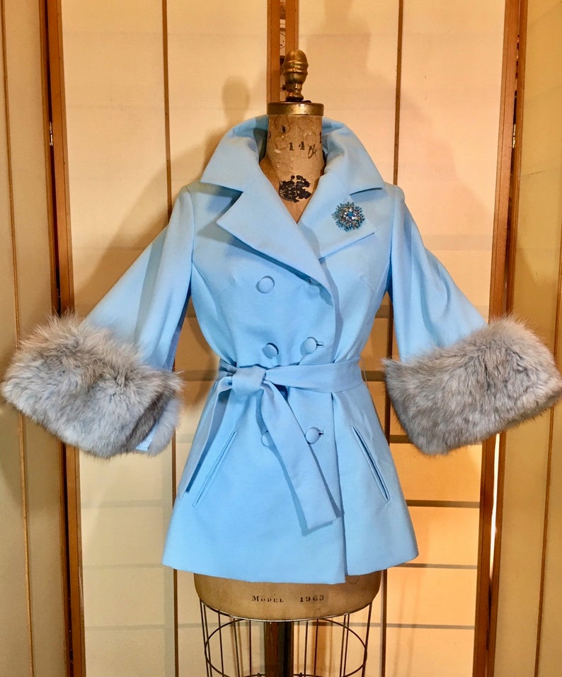 Baby blue best sale spring coat