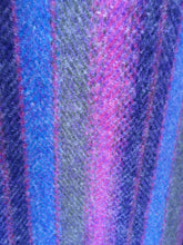 Load image into Gallery viewer, Vintage 60’s 70’s Wool Cape in Purple, Blue, Magenta Long Poncho