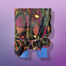 Load image into Gallery viewer, “The  Klimt Coat” 80’s Glam Vintage Velvet Puffer Ski Winter Fall Cozy Oversized Coat