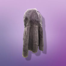 Load image into Gallery viewer, 70’s Vintage Deep Purple Suede and Shearling Boho Princess Penny Lane Coat