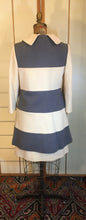 Load image into Gallery viewer, 60s Vintage Coat Dress Lilli Ann Mod Striped A Line Jackie Kennedy