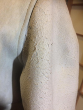 Load image into Gallery viewer, 70s Suede Shearling Embroidered Coat Full Length White Genuine Afghan ICONIC 70's Penny Lane Rocker Almost Famous M/L