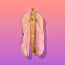 Load image into Gallery viewer, 60s Pink Leather and Fox Fur Coat “Throw and Go” Swing