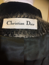 Load image into Gallery viewer, Christian Dior Plaid Coat-- Wool Velvet Coat Large 80s 90s Oversized Streetwear