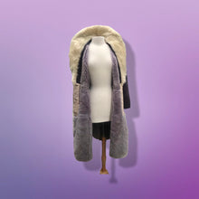 Load image into Gallery viewer, 70’s Vintage Deep Purple Suede and Shearling Boho Princess Penny Lane Coat