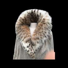 Load image into Gallery viewer, Massive Lynx and Beige Sheared Beaver Cozy Throw Oversized Coat