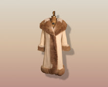 Load image into Gallery viewer, 60’s Camel Coat Printed Vicuna Fur Wool Cashmere Rare Collectible