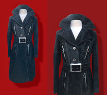 Load image into Gallery viewer, Suede 60’s 70’s Vintage Tailored Couture Coat Made in Spain