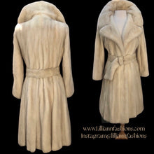 Load image into Gallery viewer, Pearl Mink Princess Pleated Coat Belted Fit and Flare Pinup