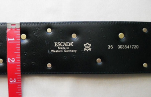 80s Brown Studded ESCADA BELT Gorgeous Tan Color Golden Studded VTG 80s W Germany_Fits 26 - 27.5"