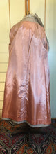Load image into Gallery viewer, Vintage 70s Women&#39;s Coat Herringbone Wool Pattern MASSIVE Shearling Collar Fit Flare