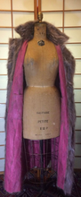 Load image into Gallery viewer, Reversible Pink Suede Fur Coat -Magenta Genuine Made In Paris, DEADSTOCK M/L Penny Lane Made in Paris Afghan Almost Famous