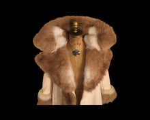 Load image into Gallery viewer, 60’s Camel Coat Printed Vicuna Fur Wool Cashmere Rare Collectible