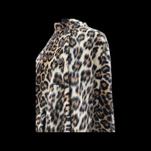 Load image into Gallery viewer, 60’s Leopard Cape Poncho Jaguar Print Faux Fur One Size Fits All