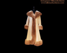 Load image into Gallery viewer, 60’s Camel Coat Printed Vicuna Fur Wool Cashmere Rare Collectible