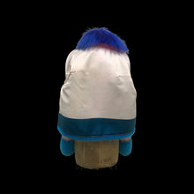 Load image into Gallery viewer, Rainbow Candy Fox Fur Jacket Coat Blue Pink