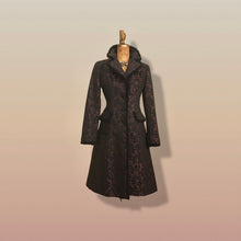Load image into Gallery viewer, 80s Lace Mesh Black Brown Steampunk Victorian Spring Light Coat