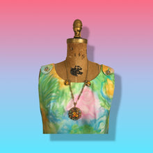 Load image into Gallery viewer, 60’s Shift Dress and Coat Set by I. Magnin Pastel Floral Pink Blue Crystal Buttons